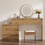 63-Inch Makeup Vanity Desk with 5 Drawers, Modern Dressing Table with Cabinet