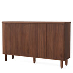 59.4-Inch Modern Buffet Cabinet with Doors and 4-Tier Inner Shelves, Sideboard Storage Cabinet for Living Room Kitchen and Dining Room