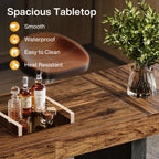70.9" Home Bar Table, Counter Height Pub Table with Sturdy Base