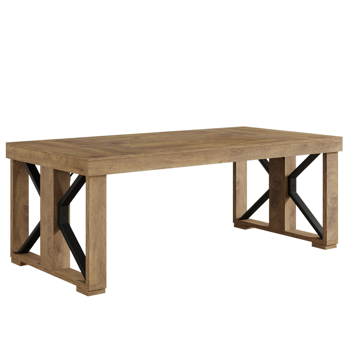 70.8" Conference Table, Rectangle Meeting Table with Large Tabletop