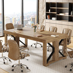 70.8" Conference Table, Rectangle Meeting Table with Large Tabletop
