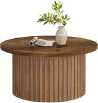 31.5" Coffee Table, Farmhouse Circle Center Table Sofa Side Table