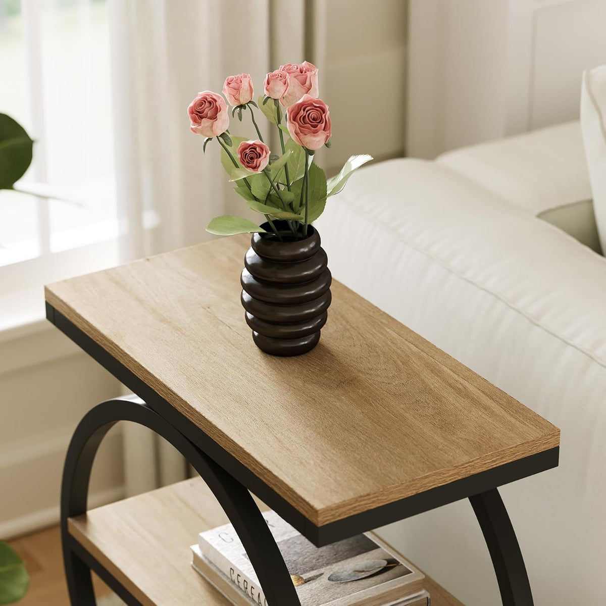 3-tier industrial end table