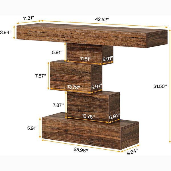 42.5-inch narrow console table