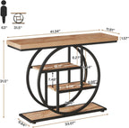 41.3-inch industrial console table