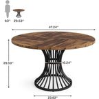 47.2-inch round dining table