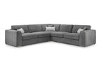 Naples Sofa Large Corner Grey