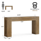 63-inch farmhouse console table