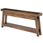 70.9 Inch Extra Long Console Table with 3 Drawers, 2-Tier Sofa Table for Living Room