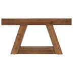 63-Inch Solid Wood Console Table with 2-Tier Storage, Farmhouse Sofa Table for Hallway