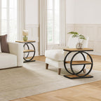 3-tier industrial end table