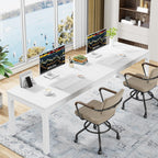 Rectangle Executive Desk, 78.7" Computer Desk 6FT Conference Table