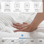 Hybrid Memory Foam Mattress, 7-Zone Orthopedic Support Medium Firm