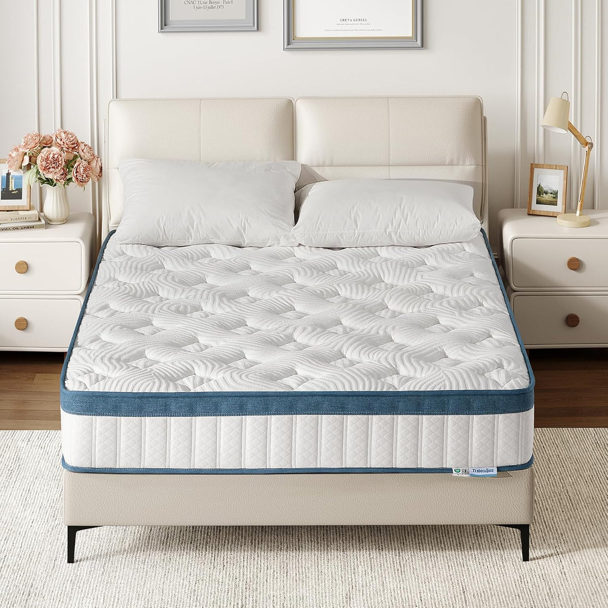 Hybrid Memory Foam Mattress, 7-Zone Orthopedic Support Medium Firm