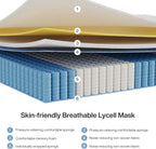 Hybrid Memory Foam Mattress, 7-Zone Orthopedic Support Medium Firm
