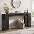 63-Inch Extra Long Console Table, Narrow Sofa Table Behind Couch with Farmhouse Style for Living Room and Hallway