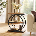 3-tier industrial end table