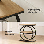 3-tier industrial end table