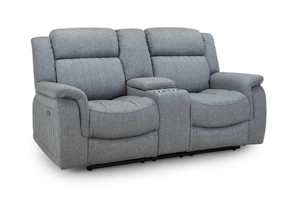 Linden Electric Recliner Sofa 2 Seater Grey