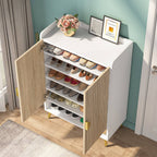 7-Tier Shoe Cabinet, Shoe Storage Organizer with Adjustable Shelves