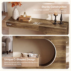 40-Inch Farmhouse Console Table with C-Shaped Design, Small Entryway Table for Foyer and Living Room