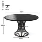 47.2-inch round dining table
