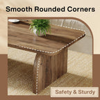 47 Inch Wood Rectangular Coffee Table, Living Room Table