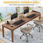 Rectangle Executive Desk, 78.7" Computer Desk 6FT Conference Table