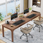 Rectangle Executive Desk, 78.7" Computer Desk 6FT Conference Table