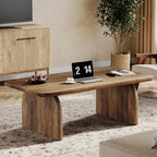 47 Inch Wood Rectangular Coffee Table, Living Room Table