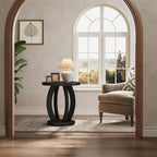 24-inch round farmhouse nightstand