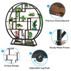 Plant Stand, 63" Round Flower Pot Plant Rack with 8 Shelves