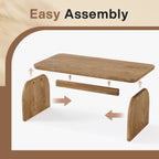 47 Inch Wood Rectangular Coffee Table, Living Room Table