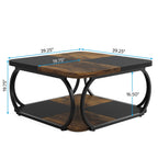two tier coffee table