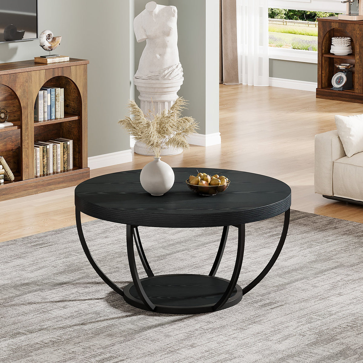 31.7-inch round coffee table