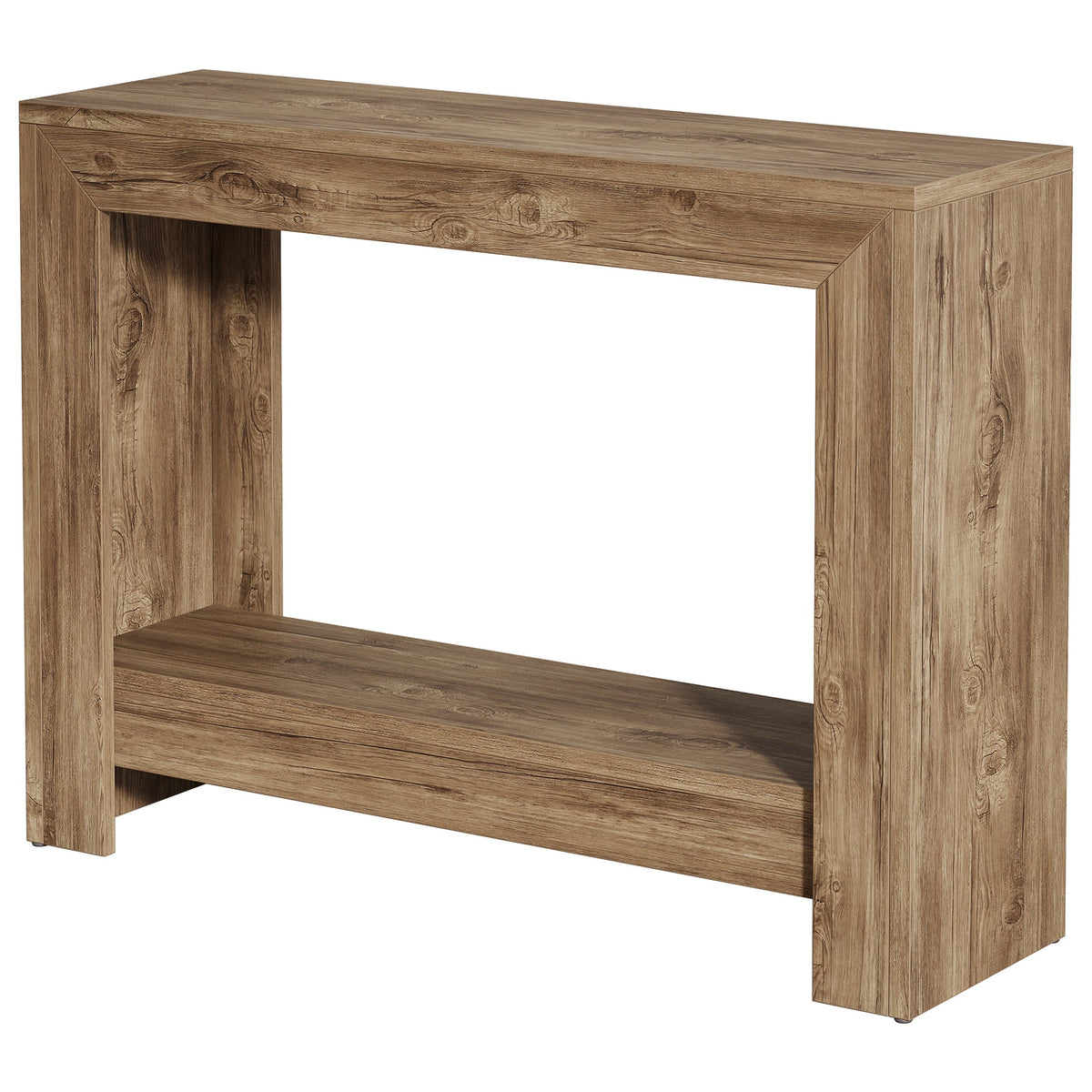 41.3-Inch Narrow Console Table with Storage Shelves, Farmhouse Hallway and Sofa Table