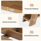 70.9" Farmhouse Console Table, 3-Tier Narrow Sofa Table with Storage