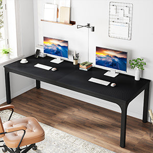 Rectangle Executive Desk, 78.7" Computer Desk 6FT Conference Table