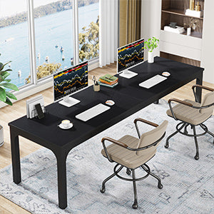 Rectangle Executive Desk, 78.7" Computer Desk 6FT Conference Table