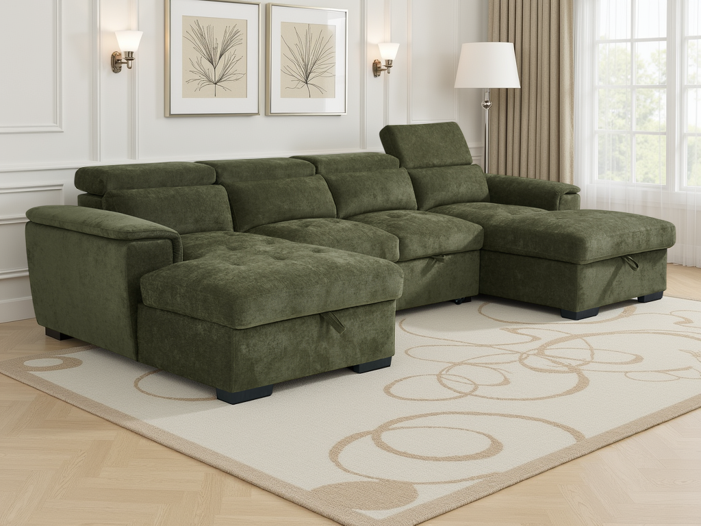 Alaya Sofa Bed U Shape Corner