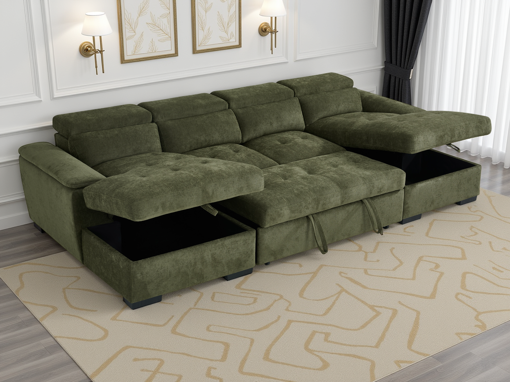 Alaya Sofa Bed U Shape Corner