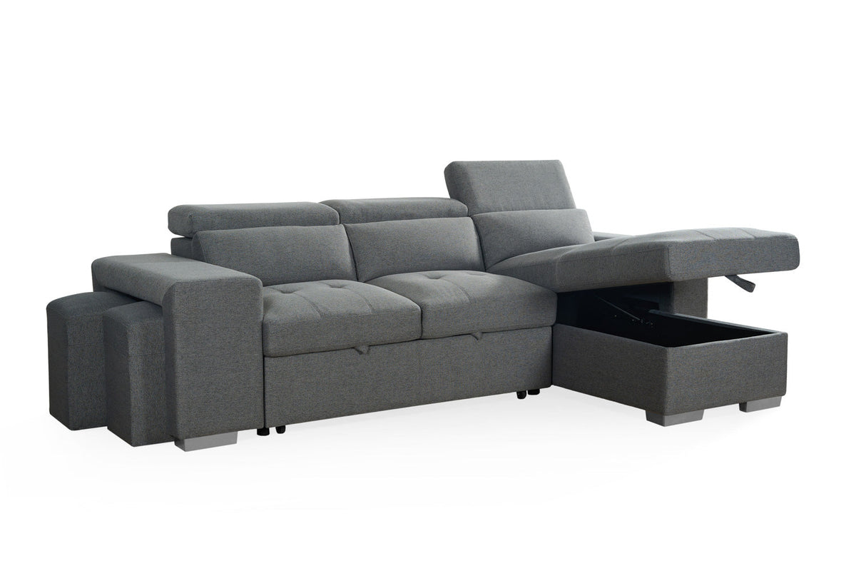 Artemis Sofa Bed Universal Corner Grey