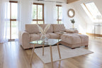 Azzuro Sofa Bed Universal Corner Mocha