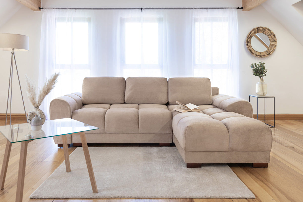 Azzuro Sofa Bed Universal Corner Mocha
