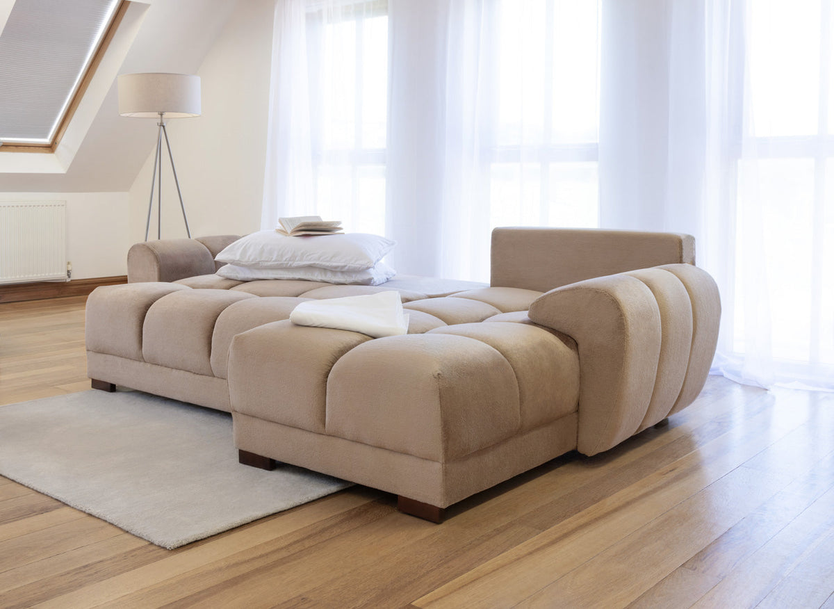 Azzuro Sofa Bed Universal Corner Mocha