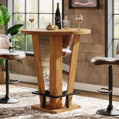 39.4-inch round bar table