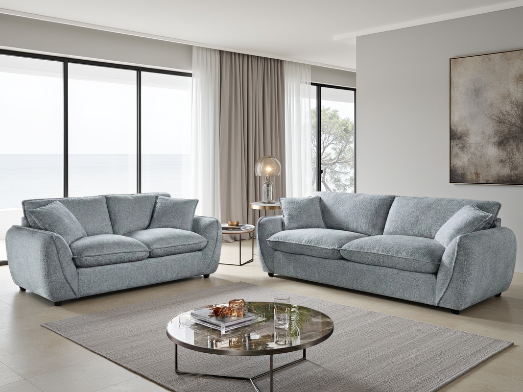 Berlin Sofa 3+2 Set Grey