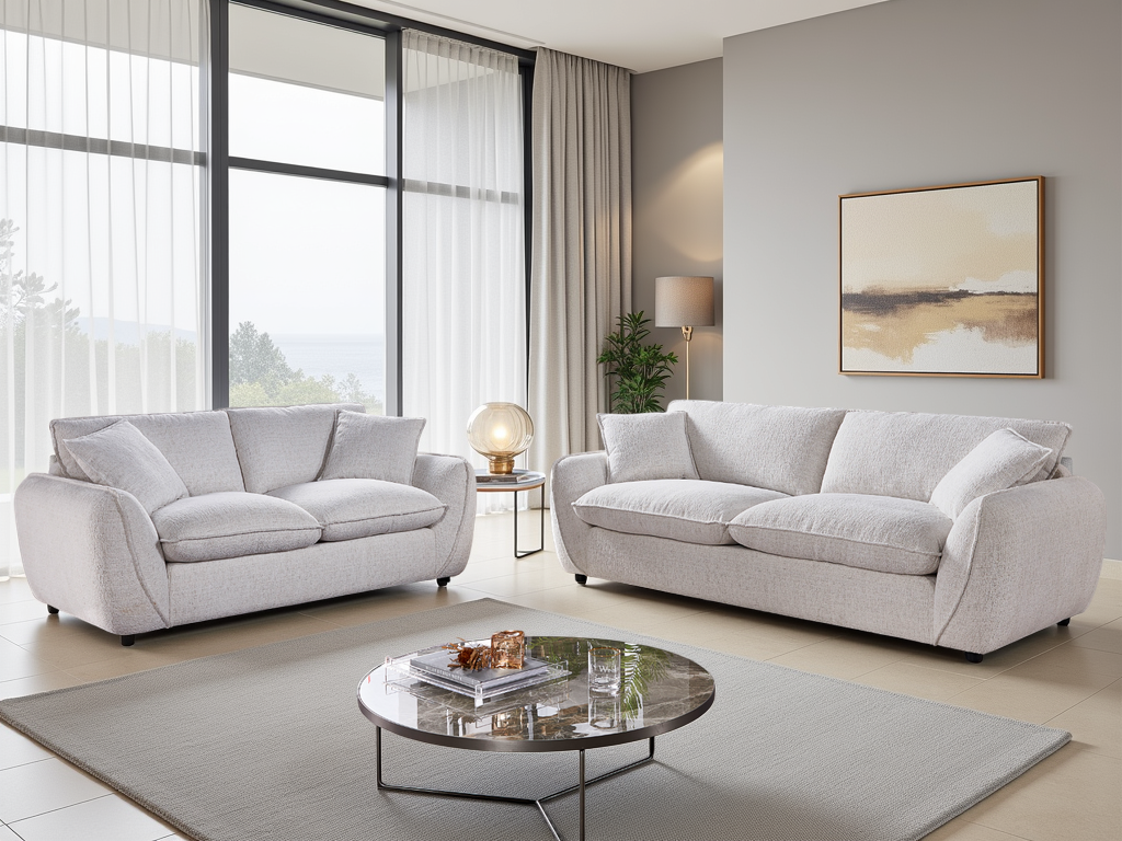 Berlin Sofa 3+2 Set Beige