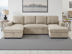 Como Sofa Bed U Shape Corner Beige