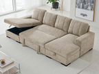 Como Sofa Bed U Shape Corner Beige